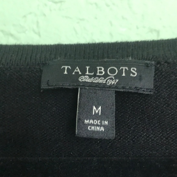 Talbots 3/4 Polka Dot Cardigan - Picture 2 of 4